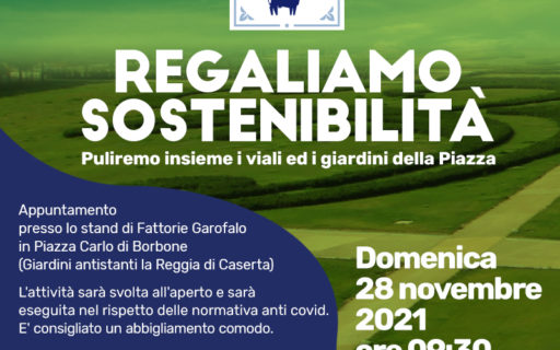 “Regaliamo sostenibilità” , l’evento di volontariato ambientale per la Città di Caserta